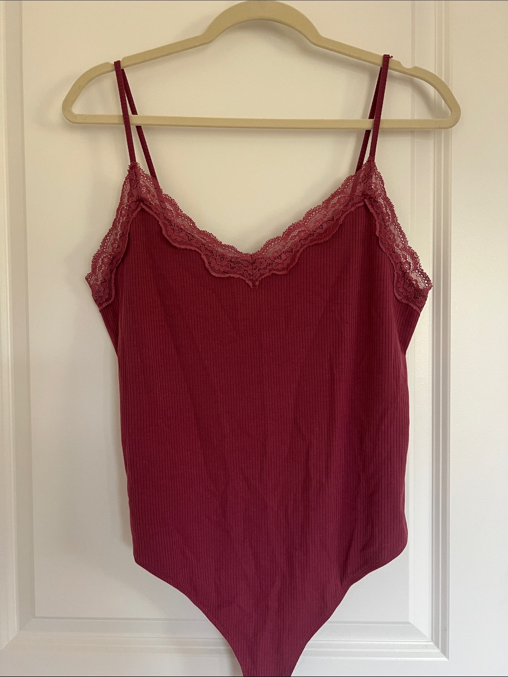American Eagle Lace Trim Bodysuit